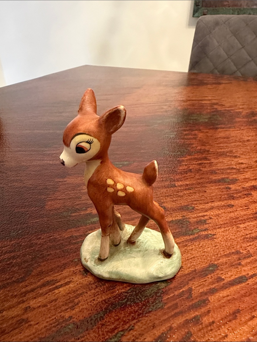Hummel Brown and Cream Deer Sculpture